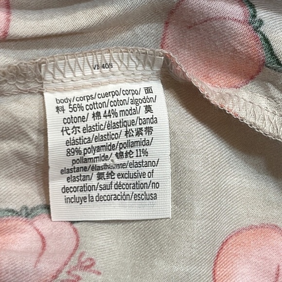 PINK | Flannel Boxy Fold-over Peach Print Pajama Shorts - Picture 5 of 9